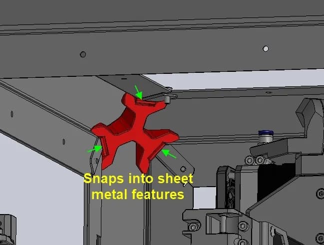 غطاء زاوية لطابعة Prusa Core One