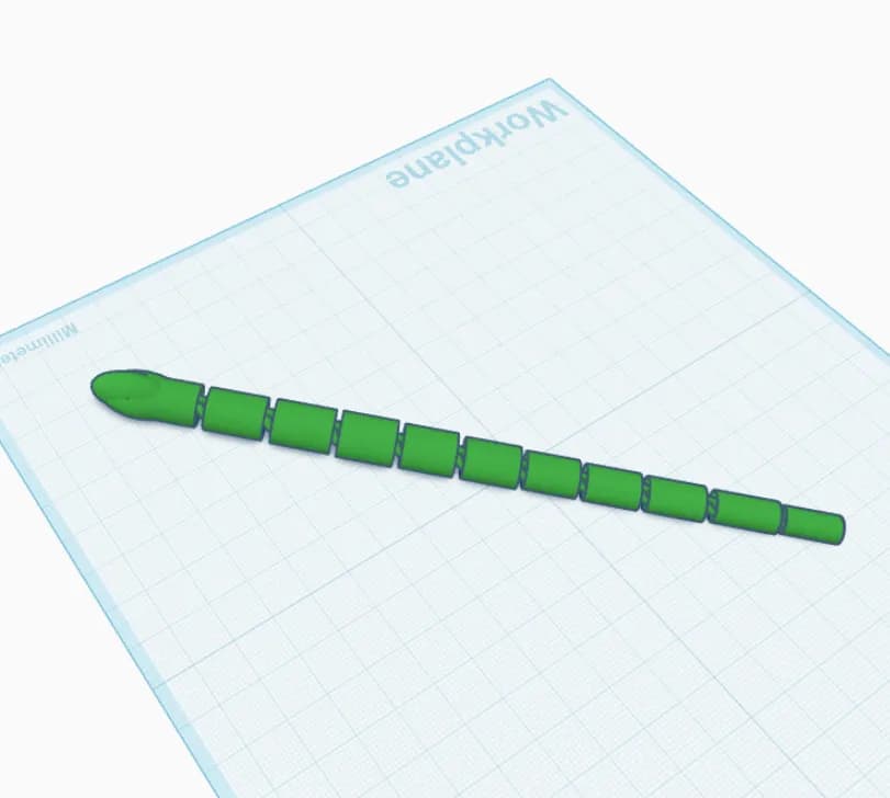 ثعبان ثلاثي الأبعاد متحرك