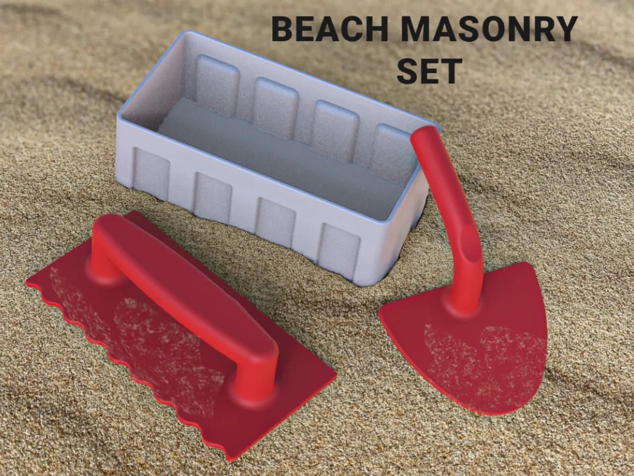 مجموعة بناء قلاع الرمل للشاطئ