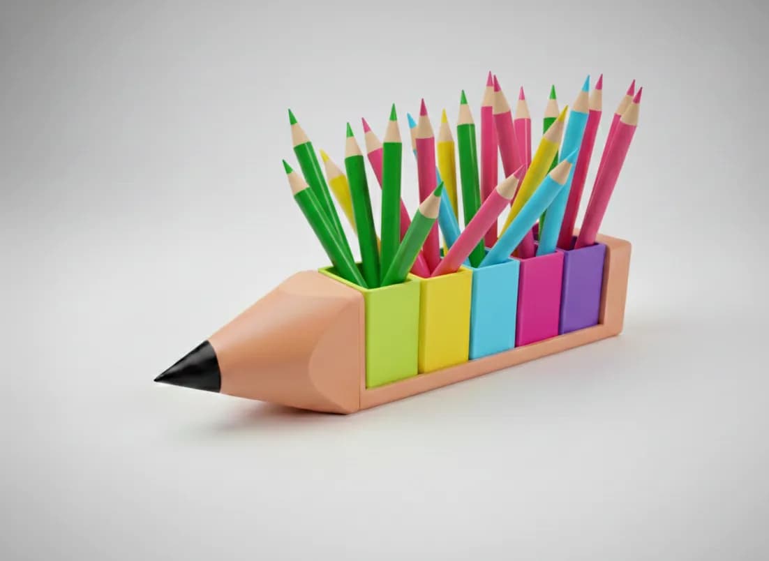 حامل أقلام تلوين