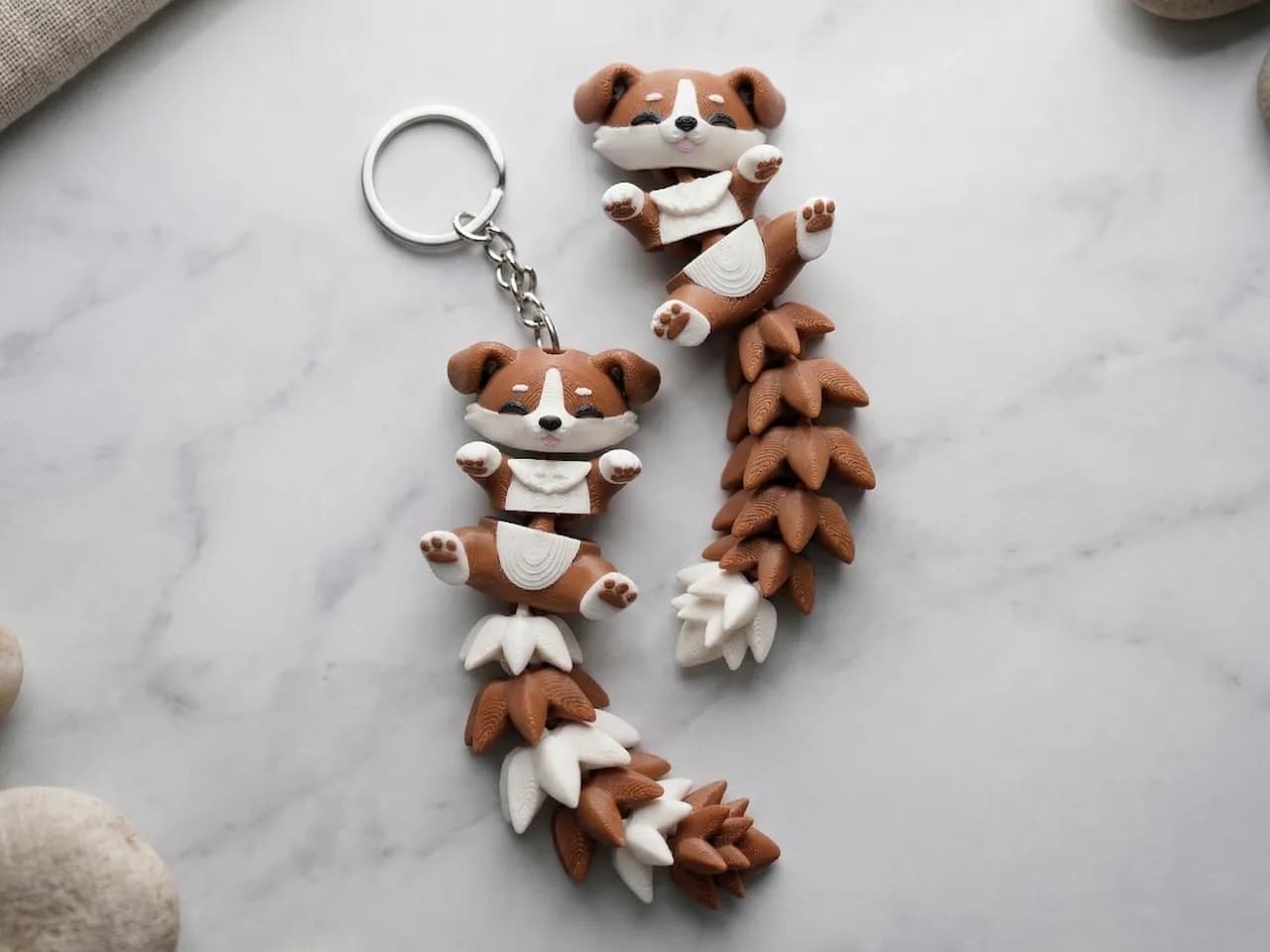 ميدالية جرو مرن بذيل رقيق