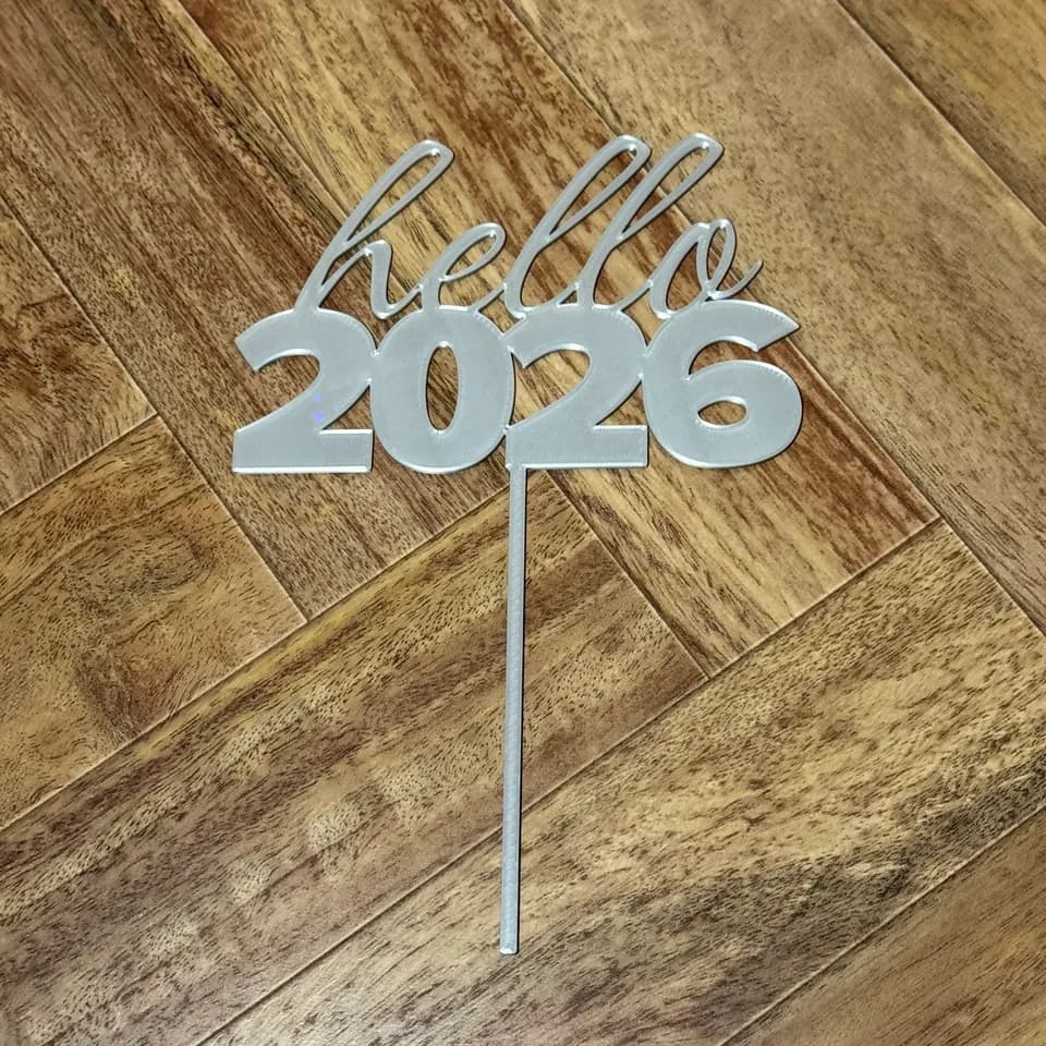 زينة كيك رأس السنة 2026