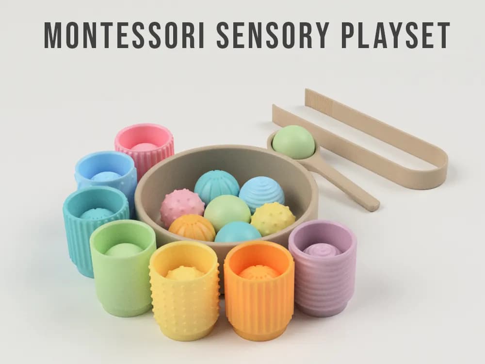 مجموعة ألعاب حسية مونتيسوري