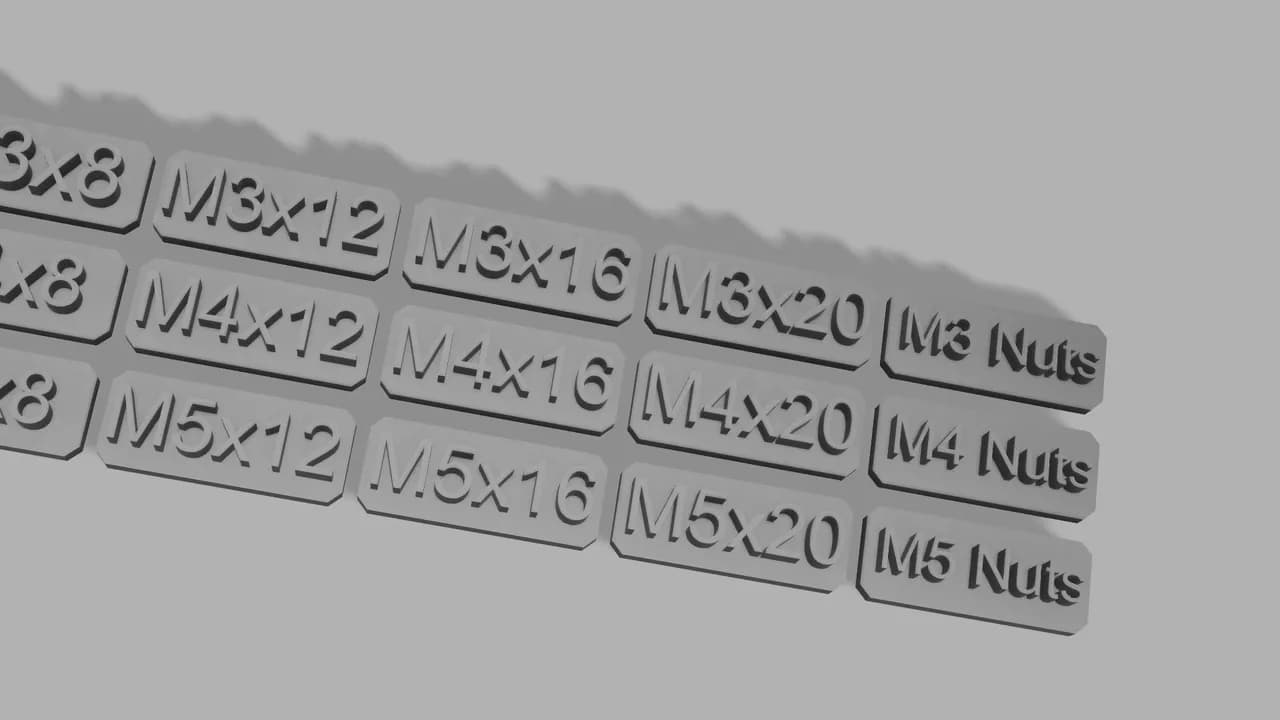 بطاقات تعريف البراغي