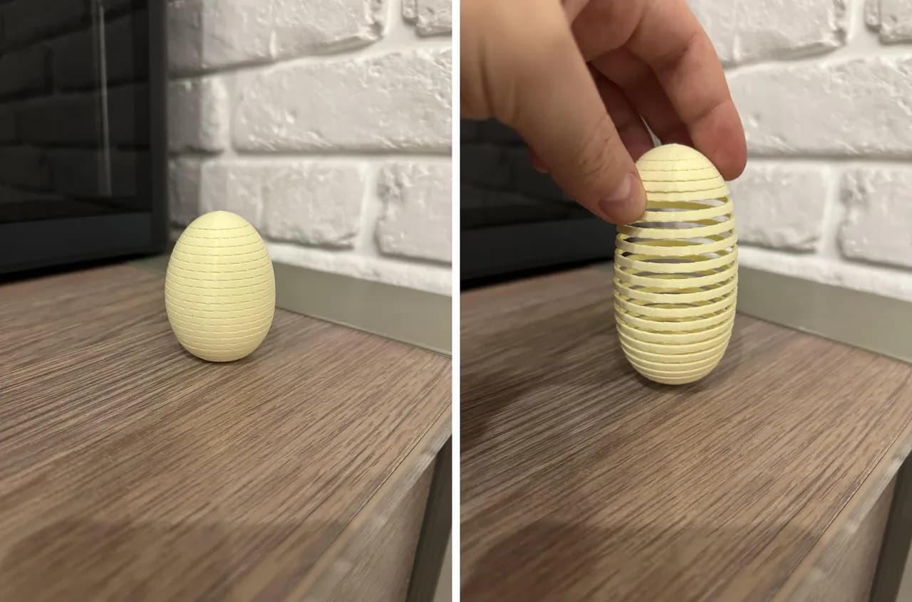 Springy Egg – PLA Stress Relief & Fidget Toy