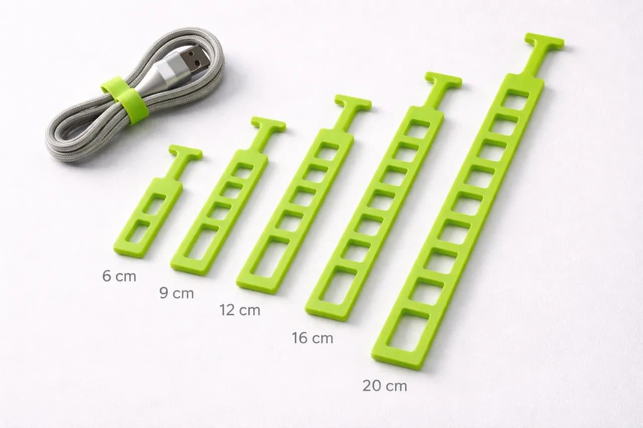 طقم رباطات كابلات TPU مرنة وقابلة لإعادة الاستخدام