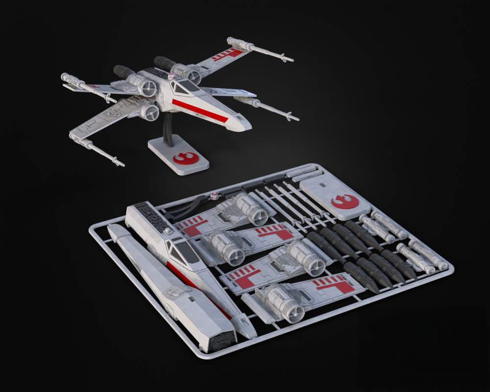 بطاقة تركيب مقاتلة الفضاء "X-Wing" (Starfighter Kit Card) - إصدار المقاومة