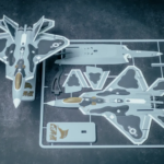بطاقة تركيب طائرة "الرابتور F-22" الشبحية (F-22 Raptor Kit Card) - نموذج بتمويه رقمي
