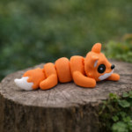 مجسم "الثعلب الصغير" المرن (Mini Fox Flexi) – رفيق الجيب اللطيف