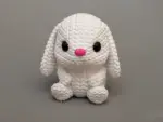 مجسم "الأرنب الصوفي" (The Knitted Bunny) – لطافة الكروشيه بمتانة ثلاثية الأبعاد