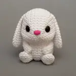 مجسم "الأرنب الصوفي" (The Knitted Bunny) – لطافة الكروشيه بمتانة ثلاثية الأبعاد