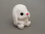 مجسم "الأرنب الصوفي" (The Knitted Bunny) – لطافة الكروشيه بمتانة ثلاثية الأبعاد